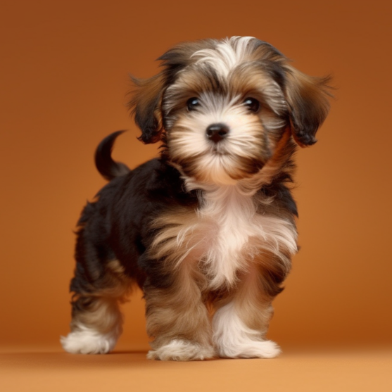 toy Shorkie puppy breed smiling for picture toy Shorkie puppy breed